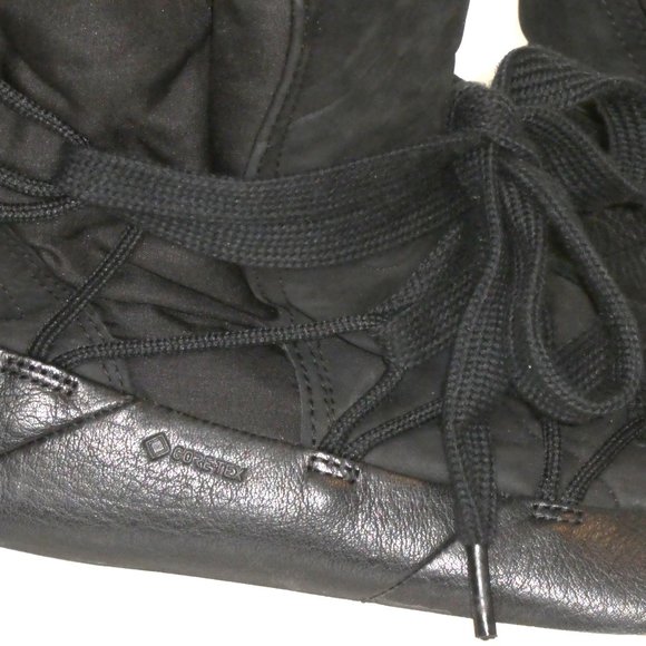 ECCO WOMEN'S SOLICE MID GTX BOOTS Black and White Size 39 - Picture 9 of 11